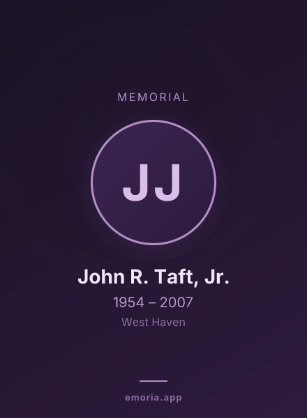 Memorial portrait of John R. Taft, Jr.