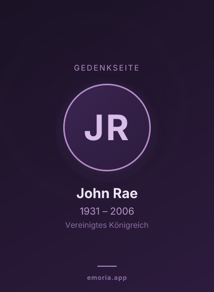 Gedenkportrait von John Rae