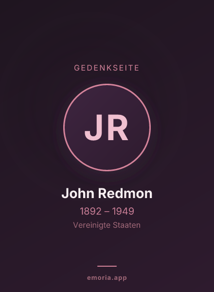 Gedenkportrait von John Redmon
