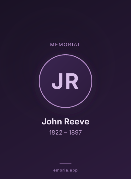 Memorial portrait of John Reeve