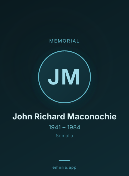 Memorial portrait of John Richard Maconochie
