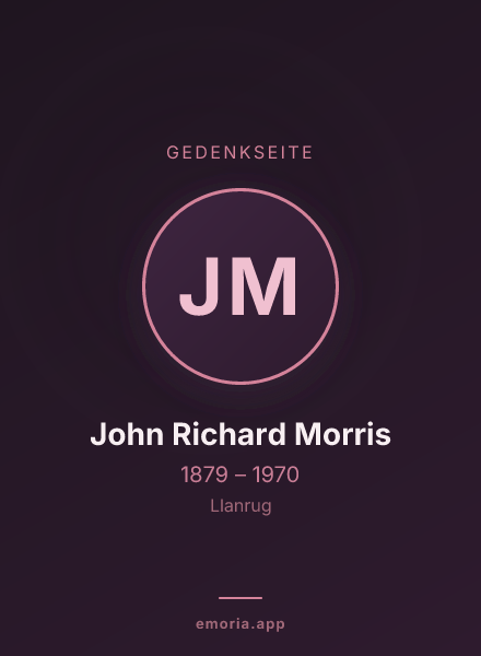 Gedenkportrait von John Richard Morris