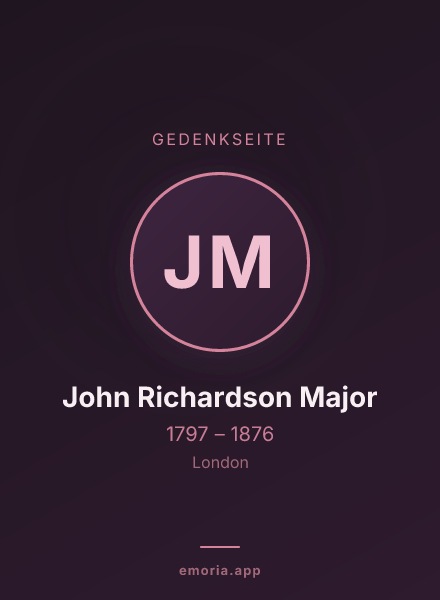 Gedenkportrait von John Richardson Major