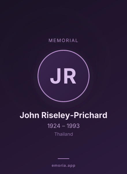 Memorial portrait of John Riseley-Prichard