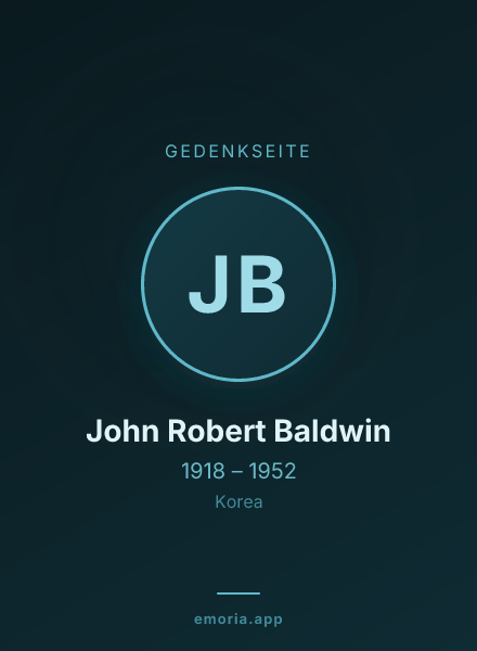 Gedenkportrait von John Robert Baldwin