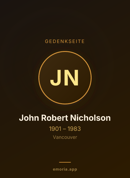 Gedenkportrait von John Robert Nicholson