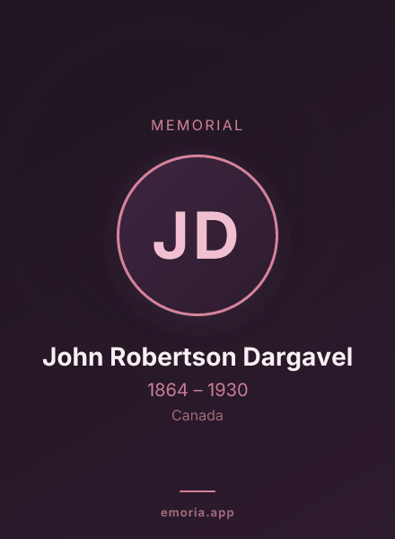 Memorial portrait of John Robertson Dargavel