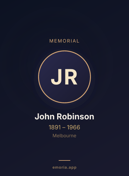 Memorial portrait of John Robinson