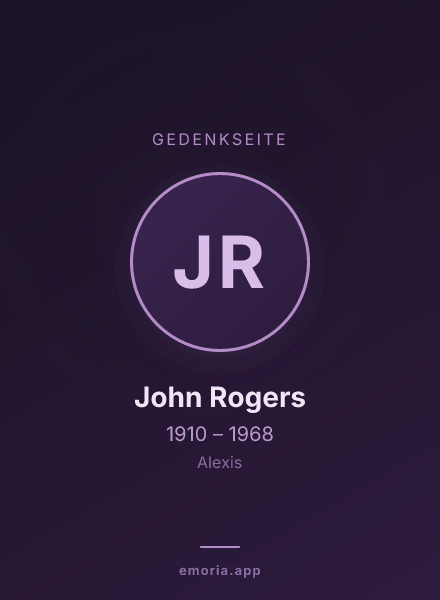 Gedenkportrait von John Rogers