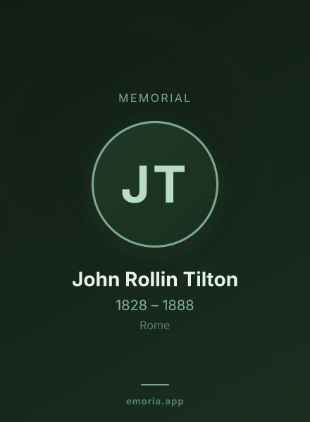 Memorial portrait of John Rollin Tilton