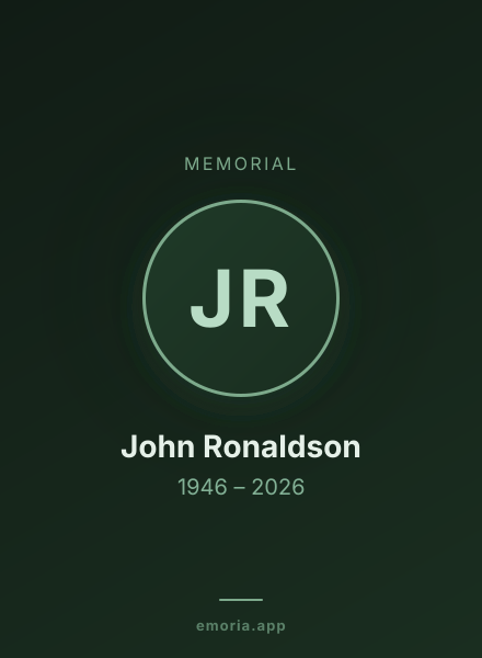 Memorial portrait of John Ronaldson