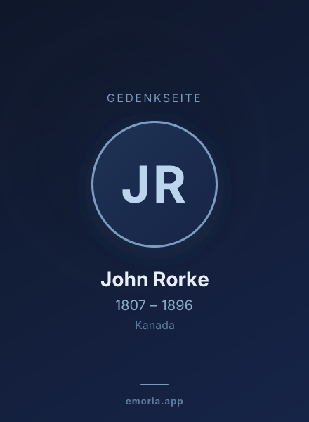 Gedenkportrait von John Rorke
