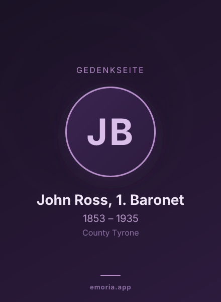 Gedenkportrait von John Ross, 1. Baronet