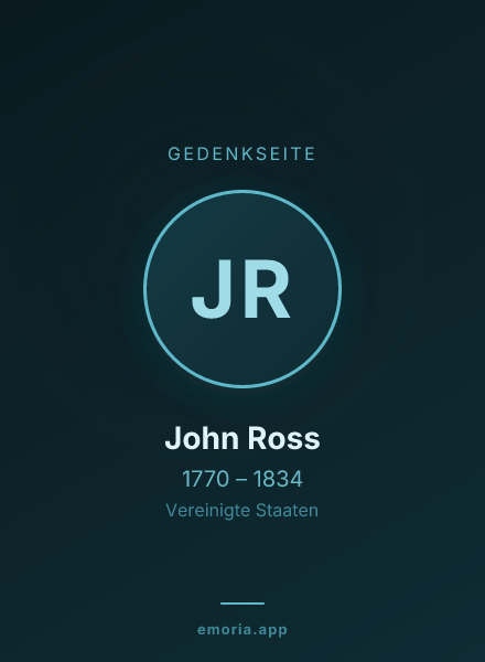 Gedenkportrait von John Ross