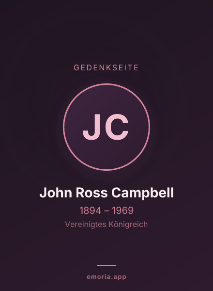 Gedenkportrait von John Ross Campbell