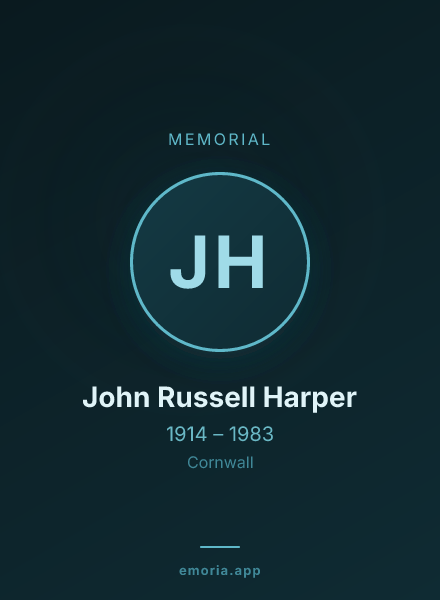 Memorial portrait of John Russell Harper