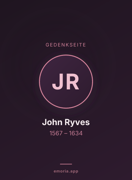 Gedenkportrait von John Ryves