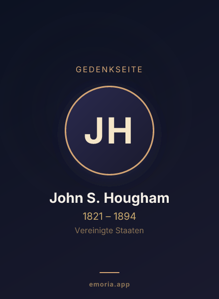 Gedenkportrait von John S. Hougham