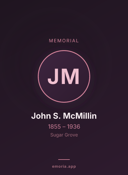 Memorial portrait of John S. McMillin