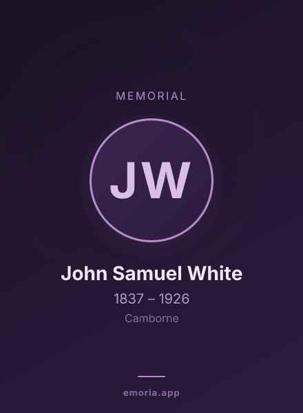 Memorial portrait of John Samuel White