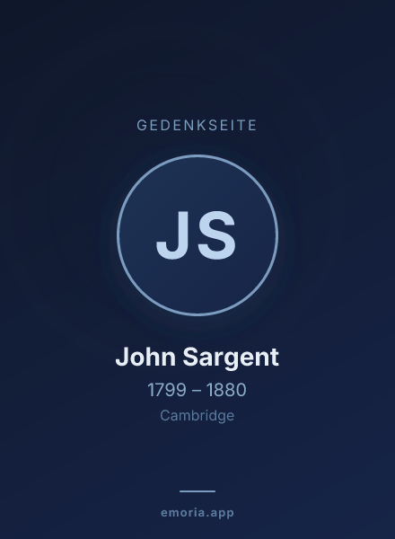 Gedenkportrait von John Sargent
