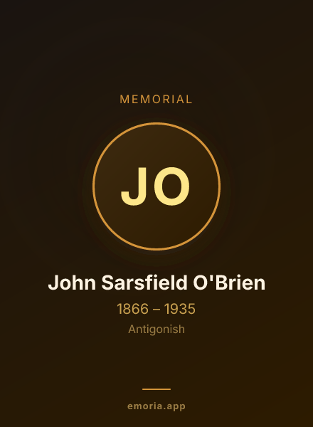 Memorial portrait of John Sarsfield O'Brien