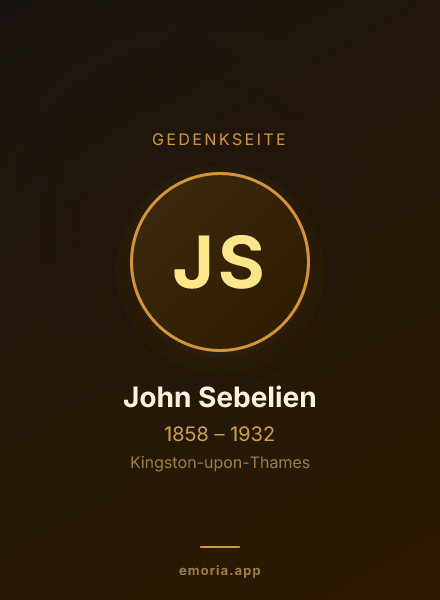Gedenkportrait von John Sebelien
