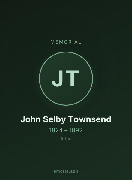 Memorial portrait of John Selby Townsend