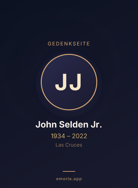 Gedenkportrait von John Selden Jr.