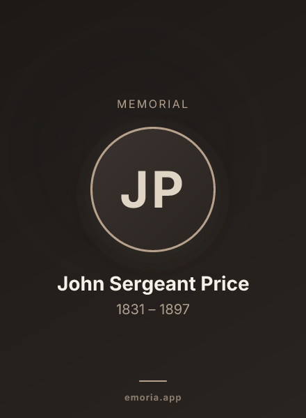Memorial portrait of John Sergeant Price