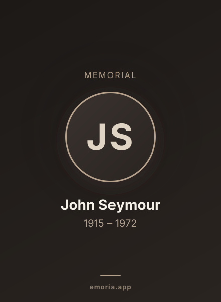 Memorial portrait of John Seymour