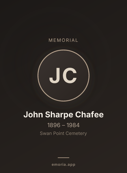 Memorial portrait of John Sharpe Chafee
