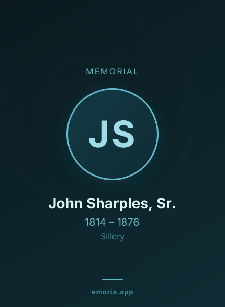 Memorial portrait of John Sharples, Sr.