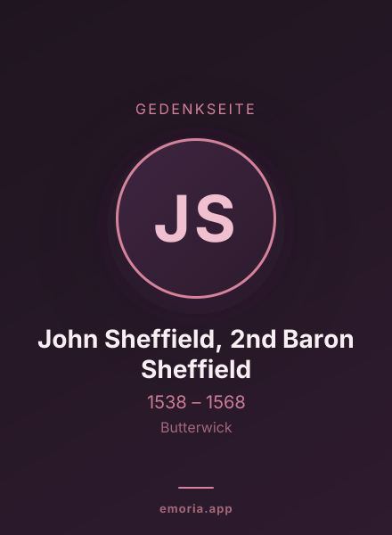 Gedenkportrait von John Sheffield, 2nd Baron Sheffield