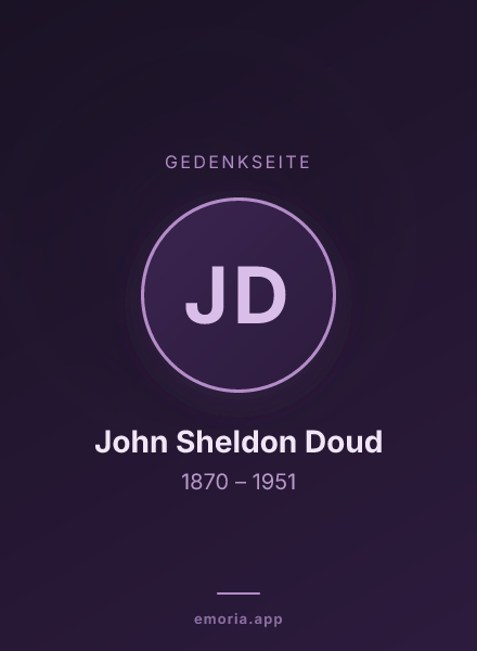 Gedenkportrait von John Sheldon Doud