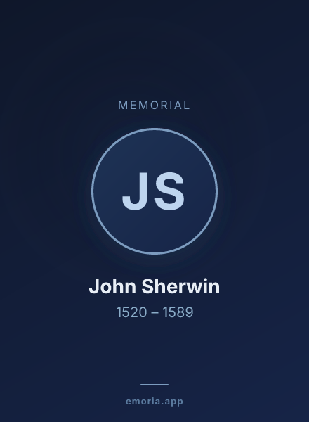 Memorial portrait of John Sherwin