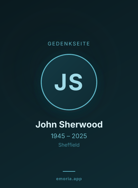 Gedenkportrait von John Sherwood