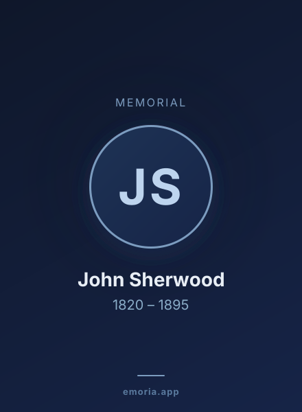 Memorial portrait of John Sherwood