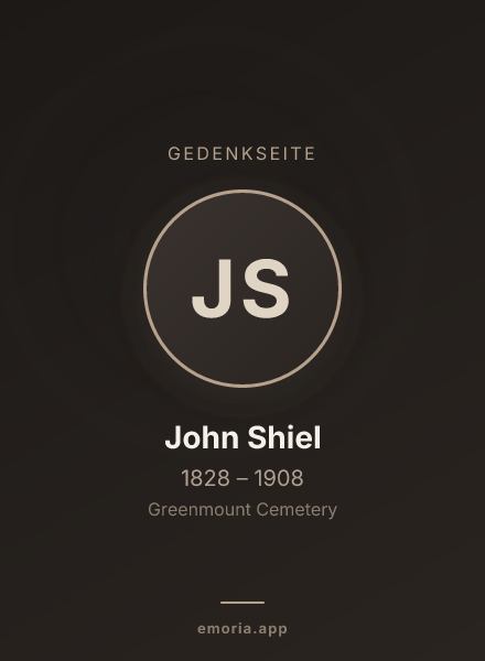 Gedenkportrait von John Shiel
