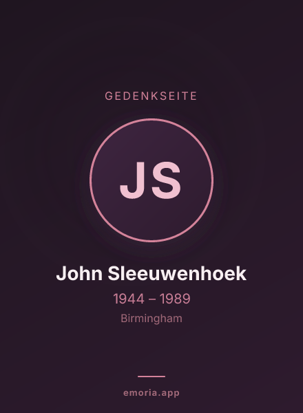Gedenkportrait von John Sleeuwenhoek