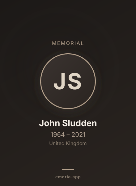Memorial portrait of John Sludden