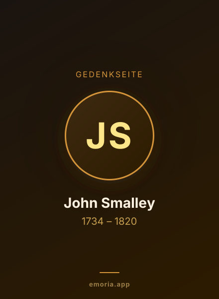 Gedenkportrait von John Smalley