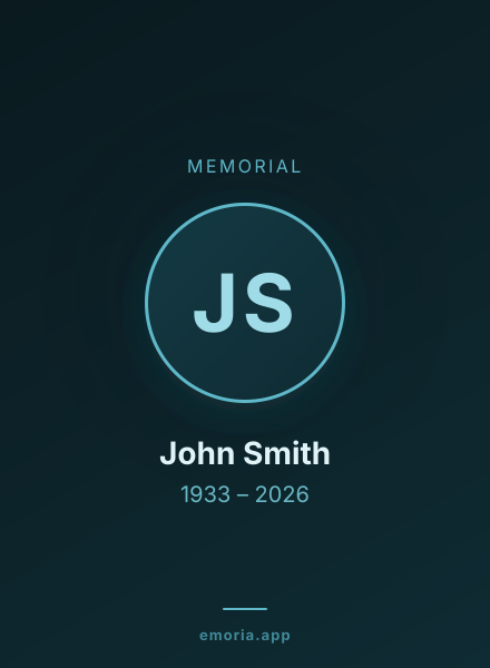 Memorial portrait of John Smith