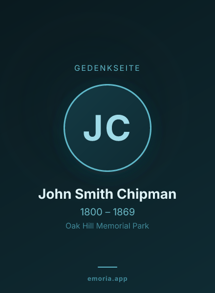 Gedenkportrait von John Smith Chipman