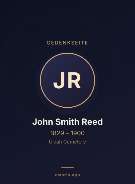 Gedenkportrait von John Smith Reed
