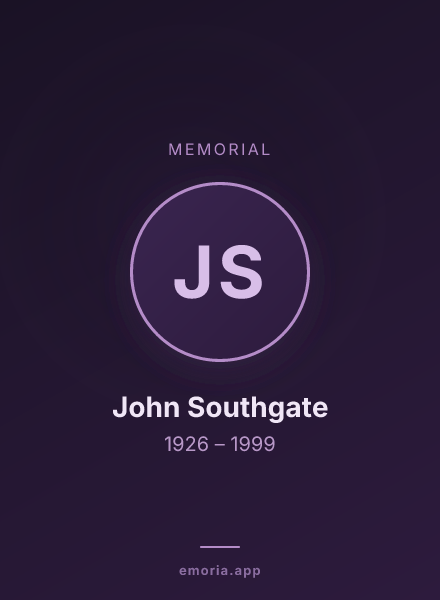 Memorial portrait of John Southgate