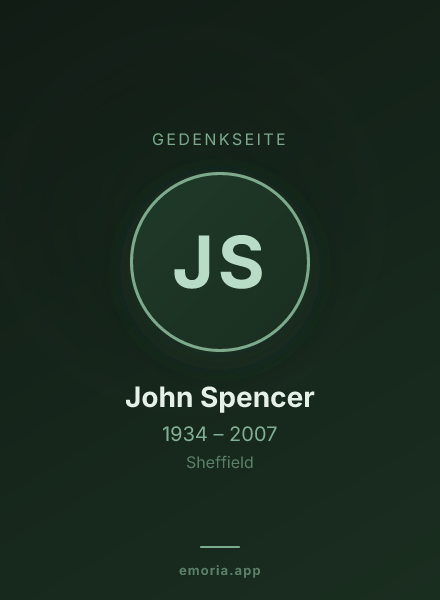 Gedenkportrait von John Spencer
