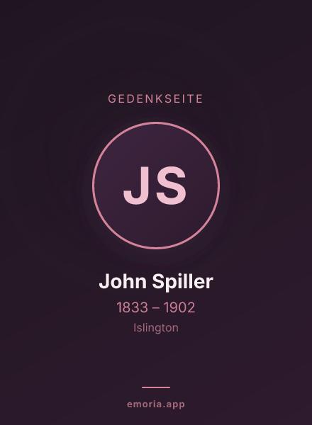 Gedenkportrait von John Spiller