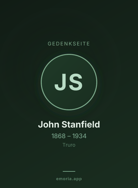 Gedenkportrait von John Stanfield