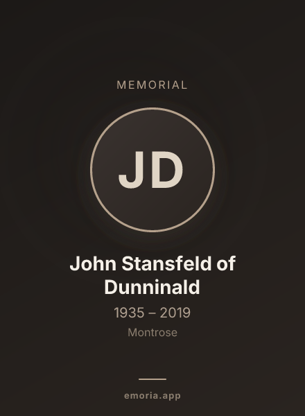 Memorial portrait of John Stansfeld of Dunninald